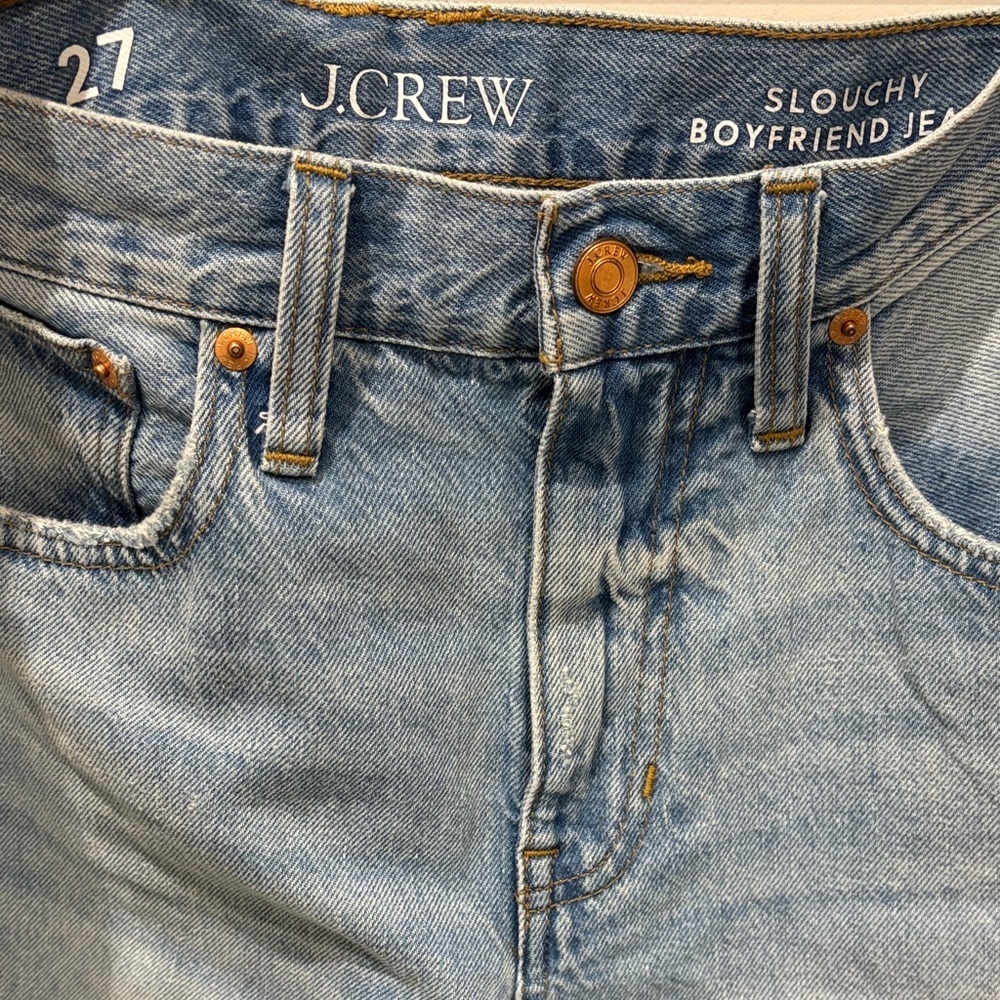 J. Crew Medium Blue Boyfriend Jeans - Picture 2 of 4